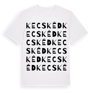 Kecskéd ordlek t-shirt – ekologisk bomull t-shirt från Pinshirt