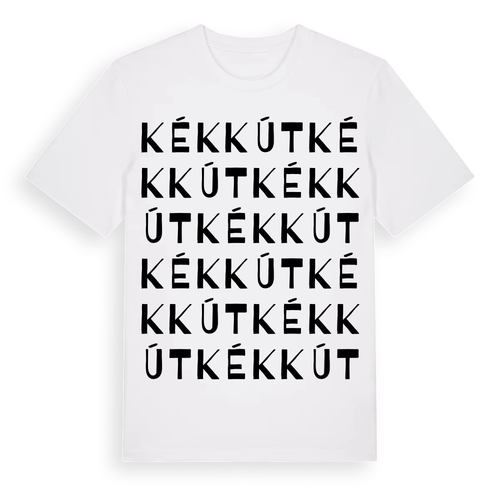 Kékkút ordlek t-shirt – White, i miljö