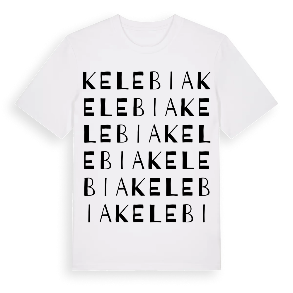 Kelebia ordlek t-shirt – White, i miljö
