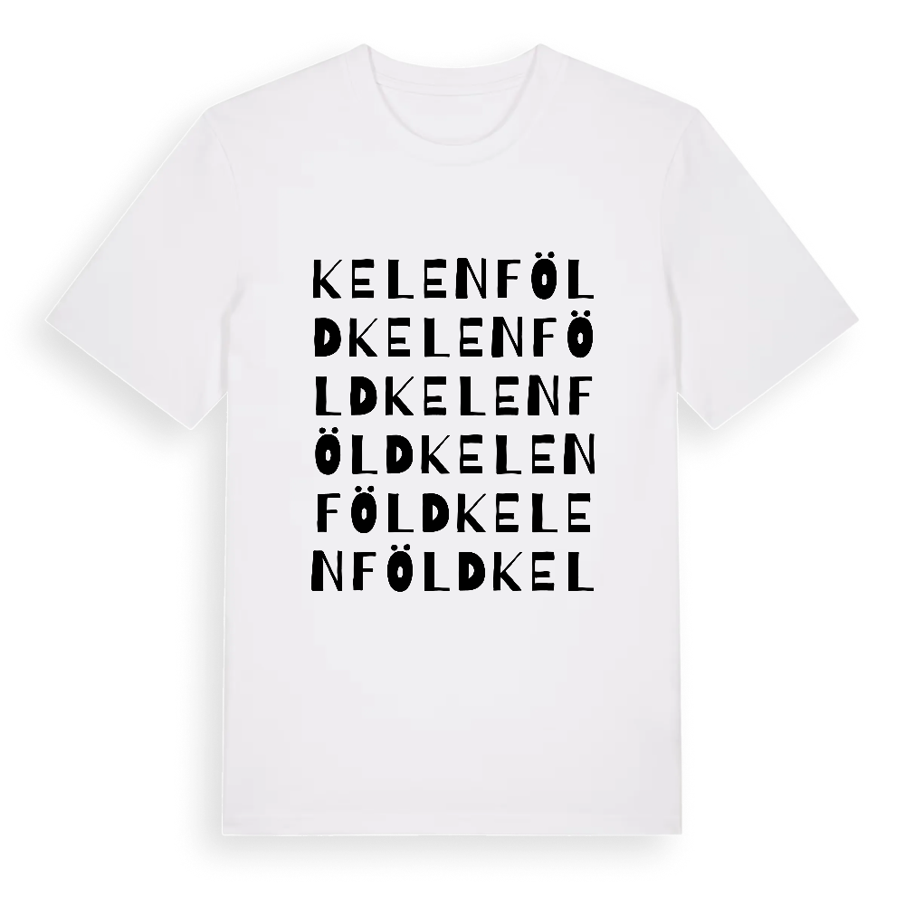 Kelenföld ordlek t-shirt – White, i miljö