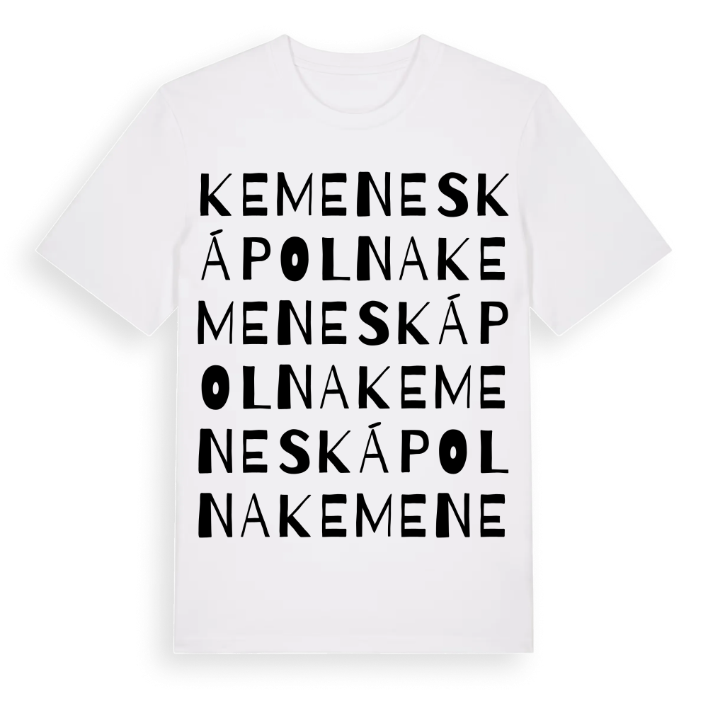 Kemeneskápolna ordlek t-shirt – White, i miljö