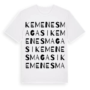 Kemenesmagasi ordlek t-shirt – ekologisk bomull t-shirt från Pinshirt