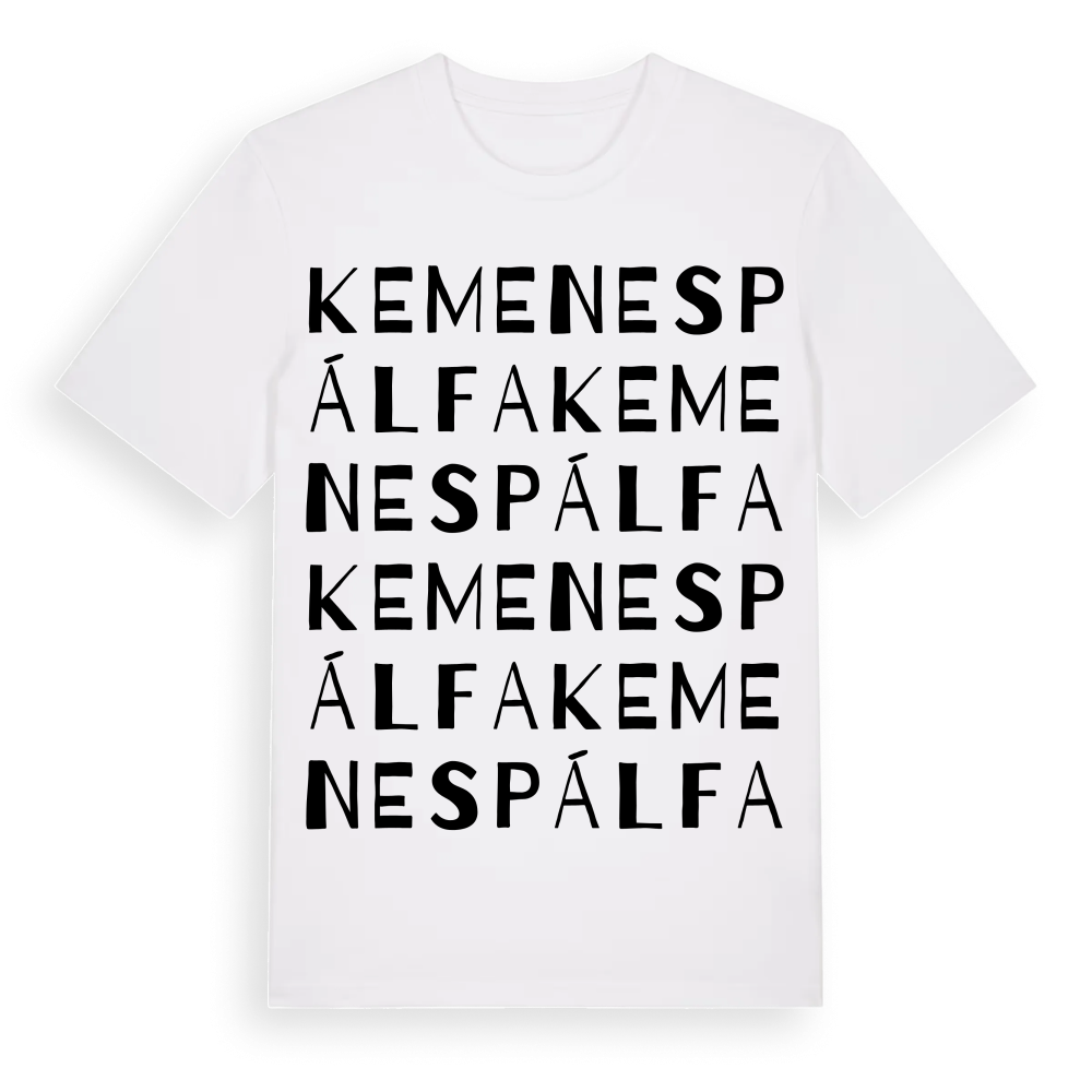 Kemenespálfa ordlek t-shirt – White, i miljö