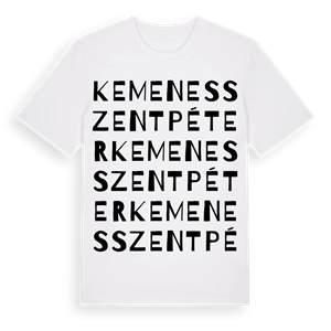 Kemenesszentpéter ordlek t-shirt – ekologisk bomull t-shirt från Pinshirt