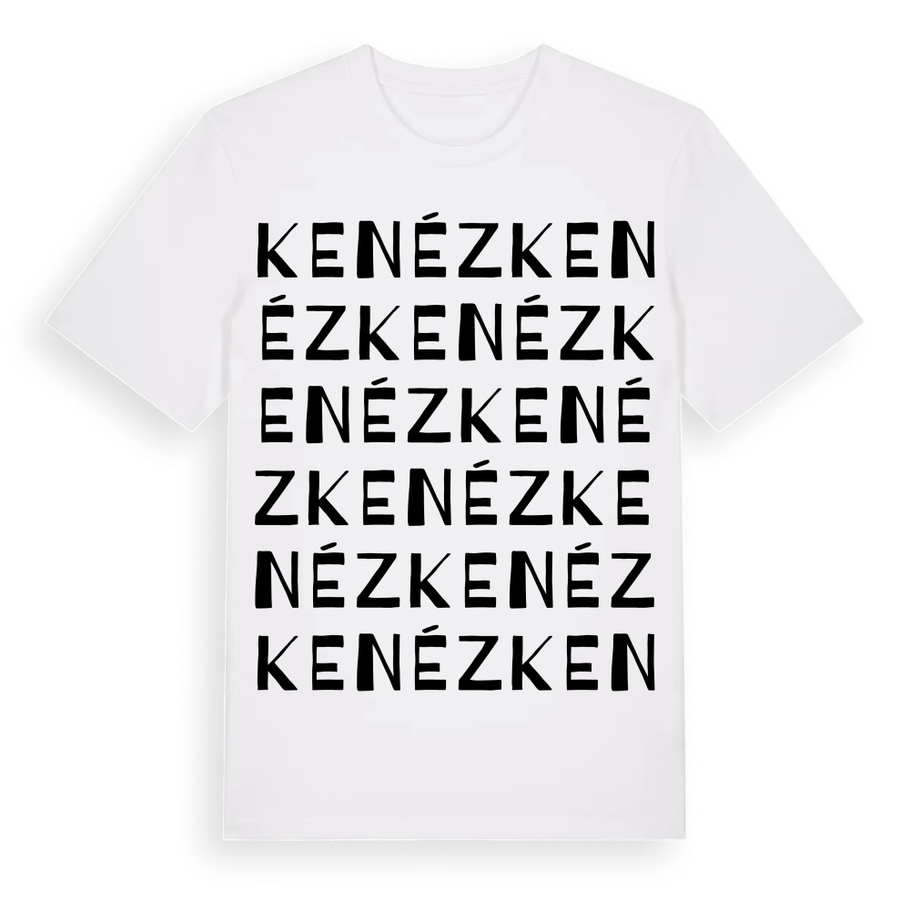 Kenéz ordlek t-shirt – White, i miljö