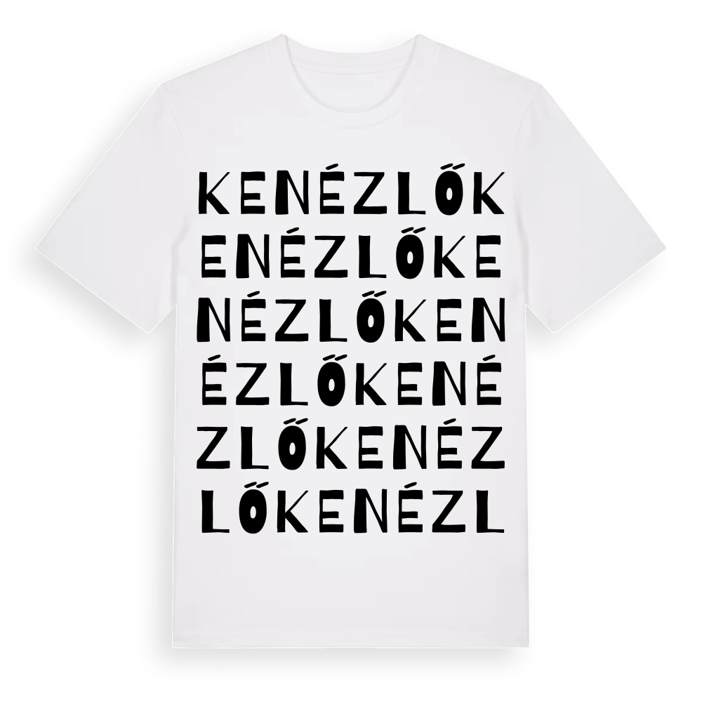 Kenézlő ordlek t-shirt – White, i miljö