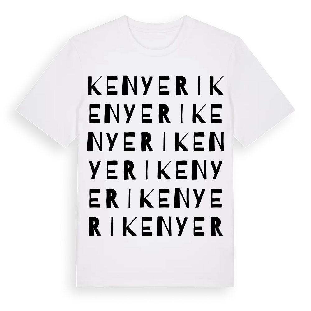 Kenyeri ordlek t-shirt – White, i miljö