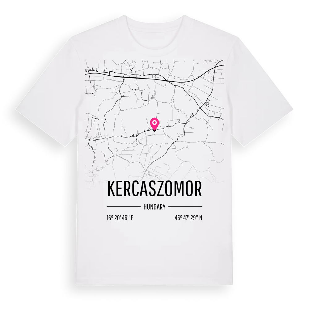 Kercaszomor karta t-shirt – White, i miljö