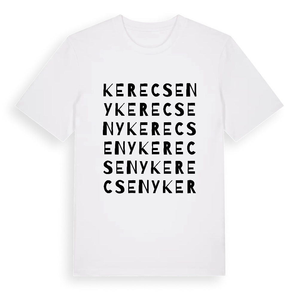 Kerecseny ordlek t-shirt – White, i miljö