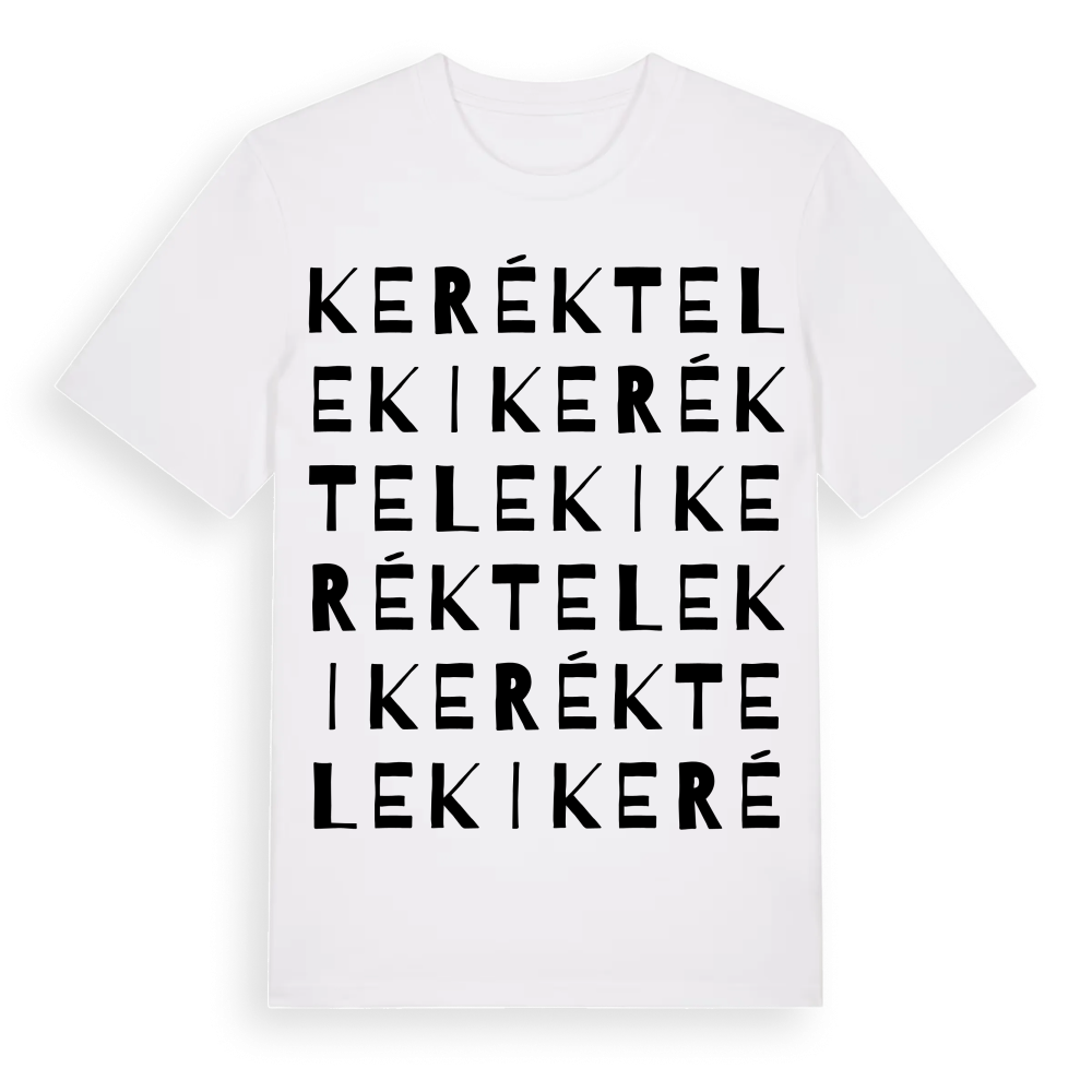 Kerékteleki ordlek t-shirt – White, i miljö