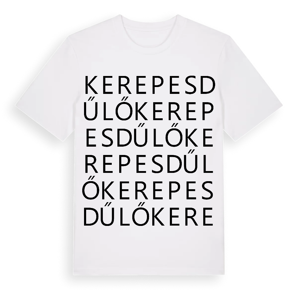 Kerepesdűlő ordlek t-shirt – White, i miljö