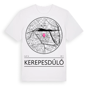 Kerepesdűlő t-shirt – ekologisk bomull t-shirt från Pinshirt