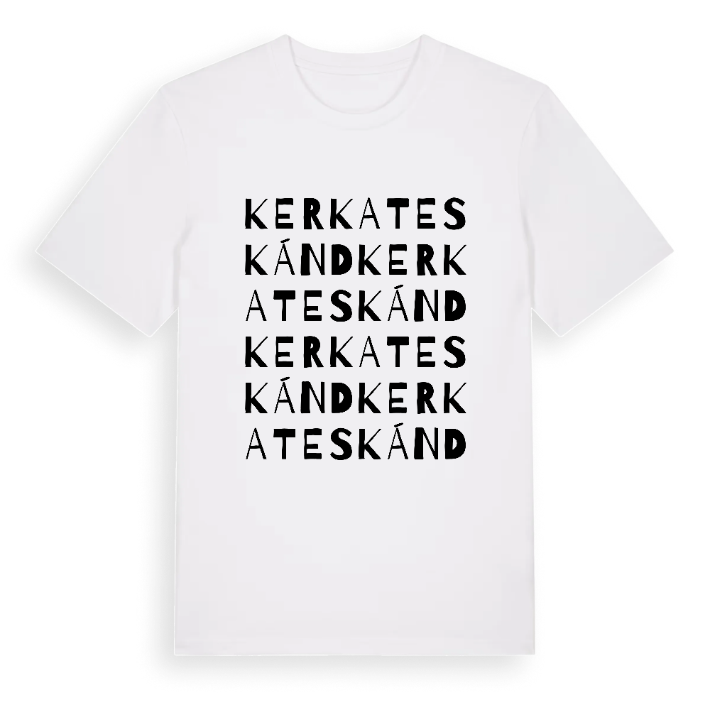 Kerkateskánd ordlek t-shirt – White, i miljö