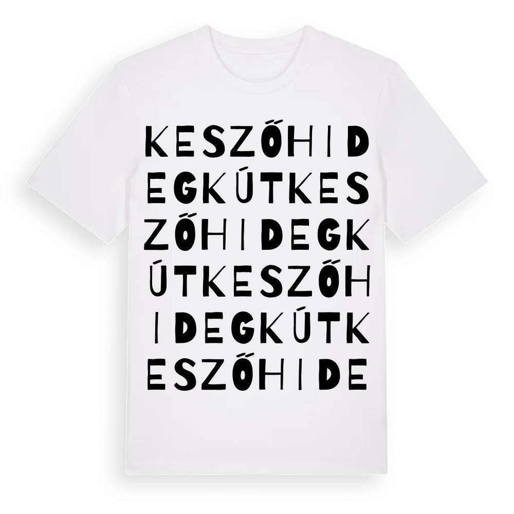 Keszőhidegkút ordlek t-shirt – White, i miljö