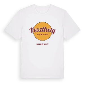 Keszthely cirkel t-shirt – ekologisk bomull t-shirt från Pinshirt