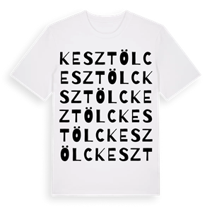 Kesztölc ordlek t-shirt – ekologisk bomull t-shirt från Pinshirt