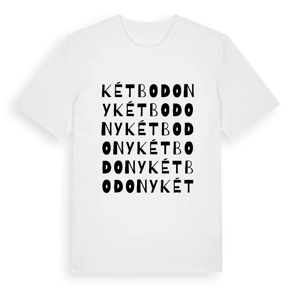 Kétbodony ordlek t-shirt – White, i miljö