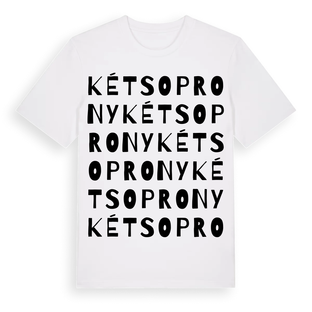 Kétsoprony ordlek t-shirt – White, i miljö