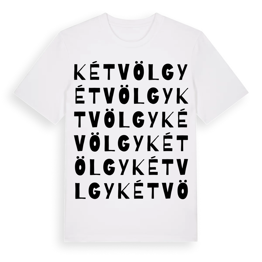 Kétvölgy ordlek t-shirt – White, i miljö