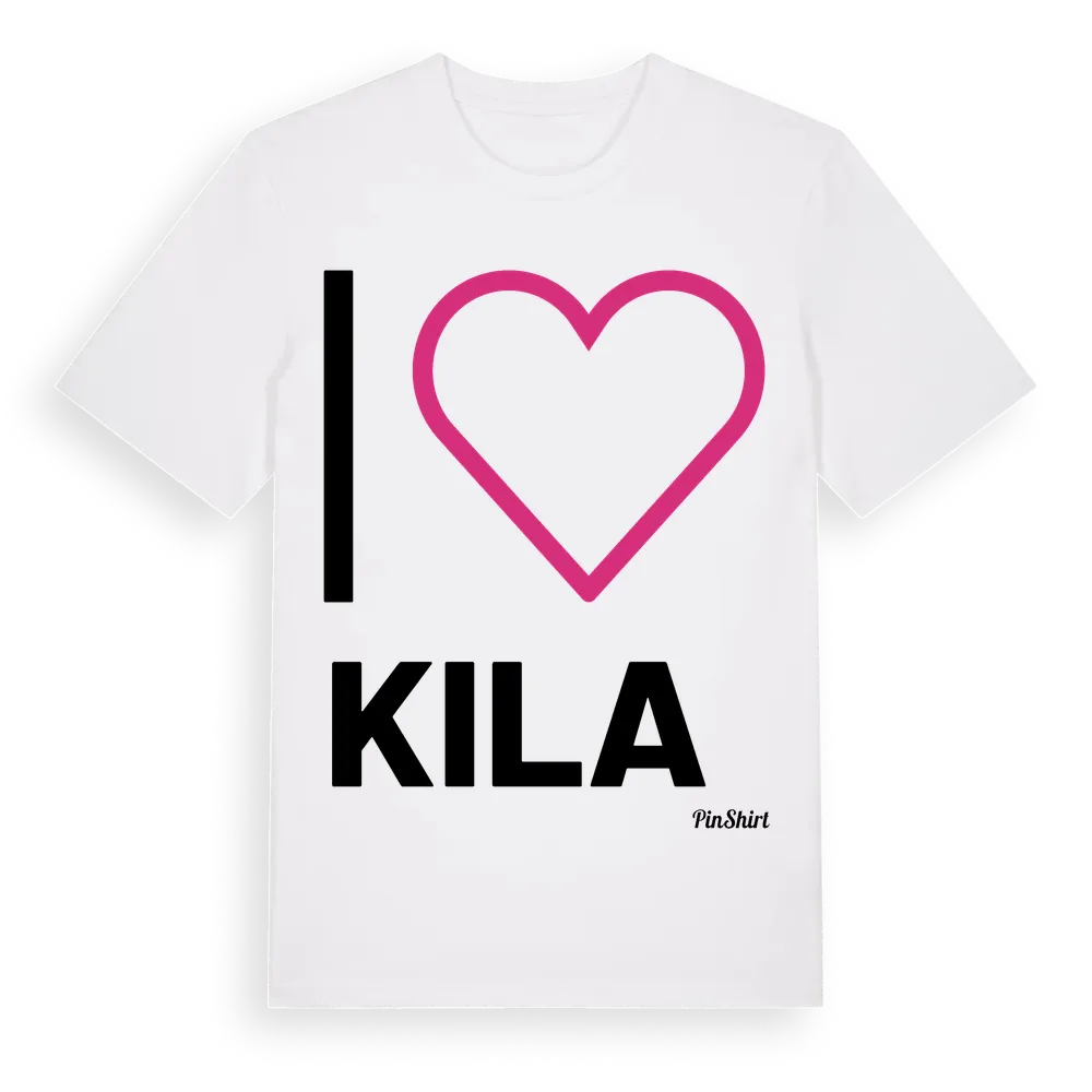 Jag älskar Kila t-shirt stort tryck i miljö