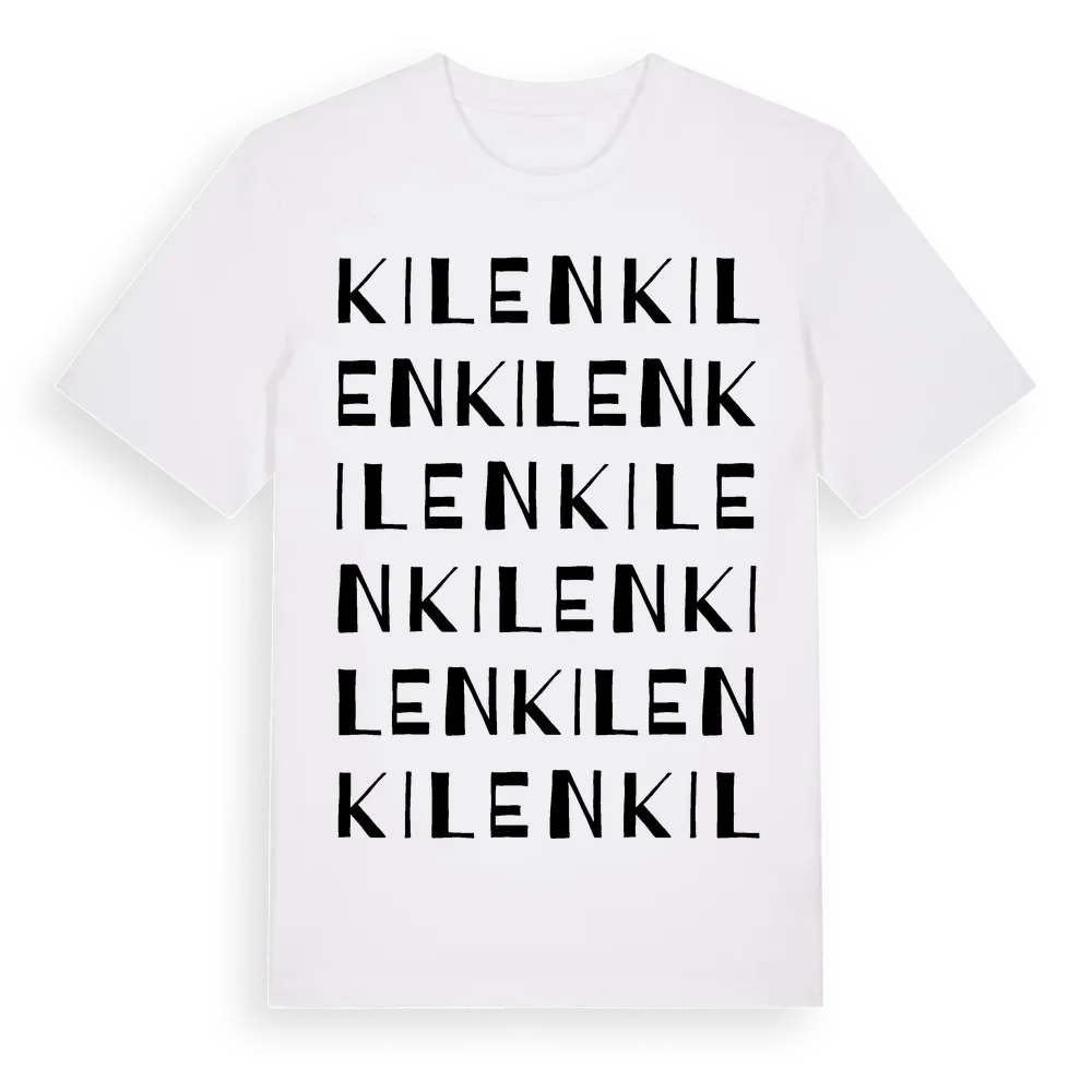 Kilen ordlek t-shirt i miljö