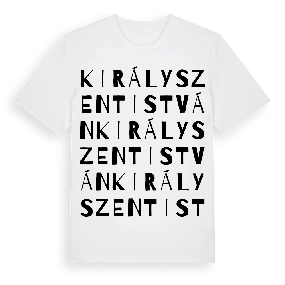 Királyszentistván ordlek t-shirt – White, i miljö