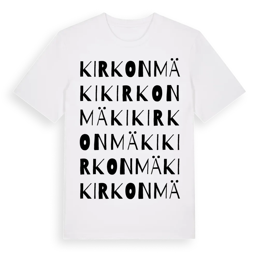 Kirkonmäki ordlek t-shirt i miljö