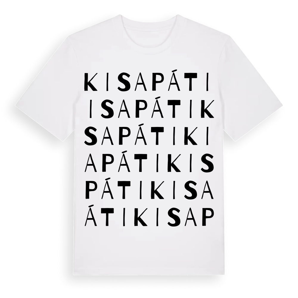 Kisapáti ordlek t-shirt – White, i miljö