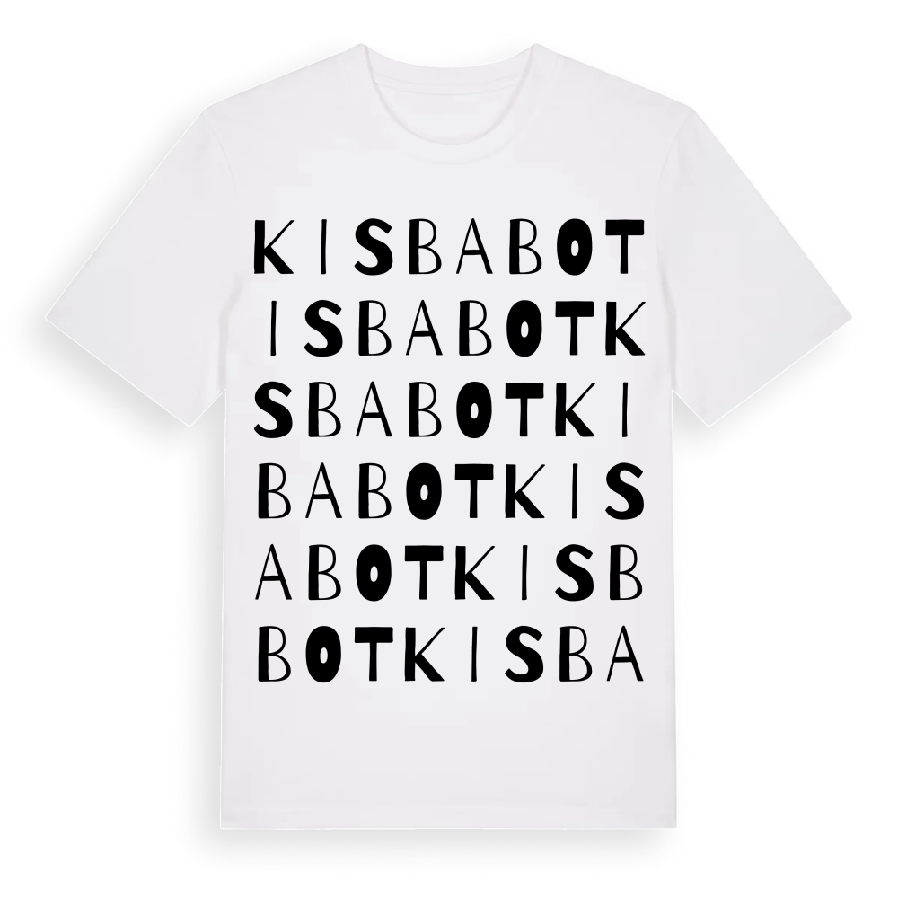 Kisbabot ordlek t-shirt – White, i miljö