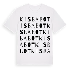 Kisbabot ordlek t-shirt – ekologisk bomull t-shirt från Pinshirt