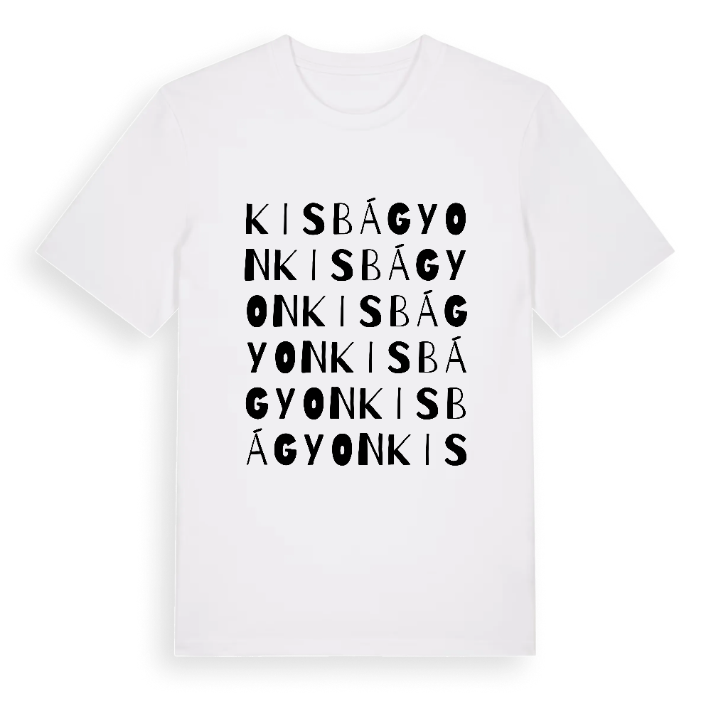 Kisbágyon ordlek t-shirt – White, i miljö