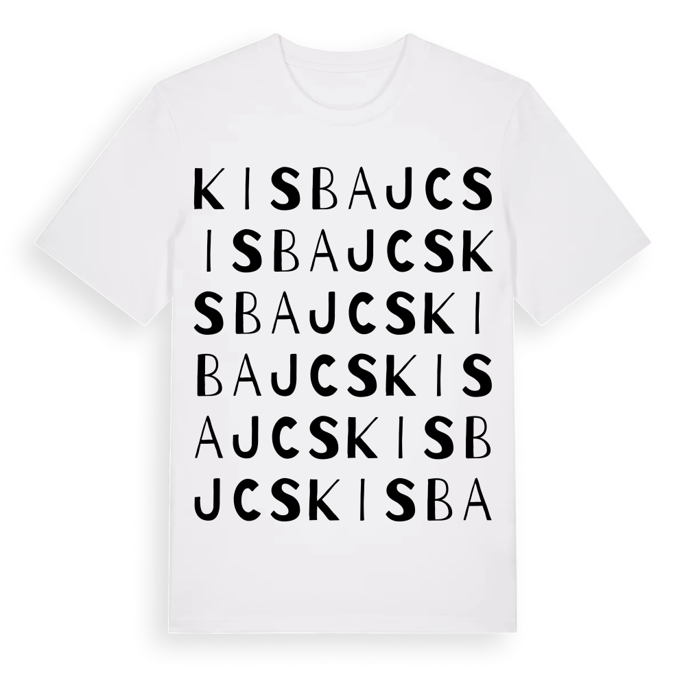 Kisbajcs ordlek t-shirt – White, i miljö