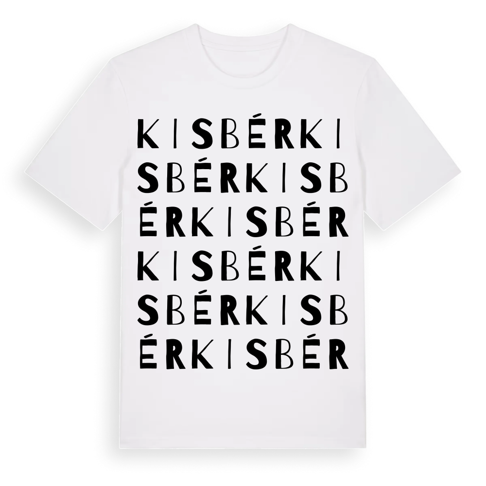 Kisbér ordlek t-shirt – White, i miljö