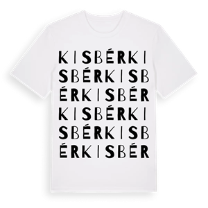 Kisbér ordlek t-shirt – ekologisk bomull t-shirt från Pinshirt