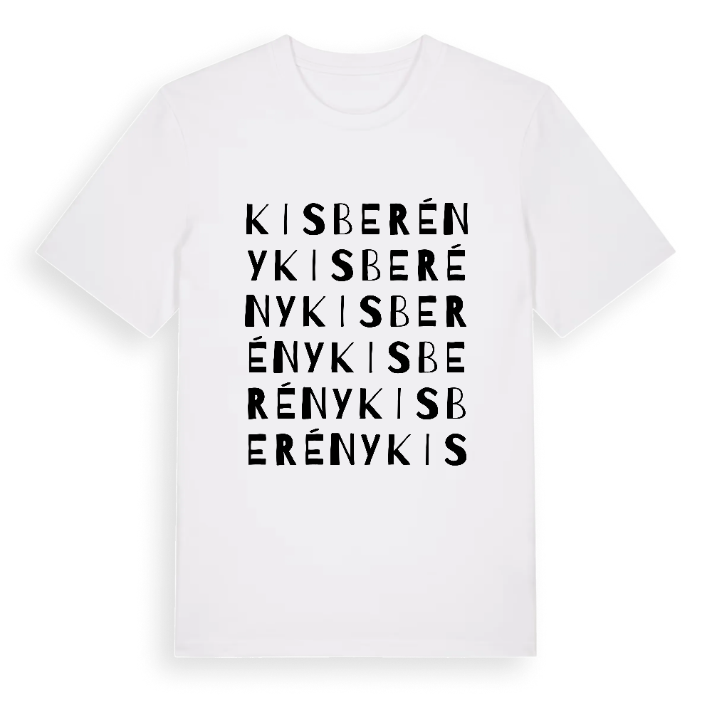 Kisberény ordlek t-shirt – White, i miljö