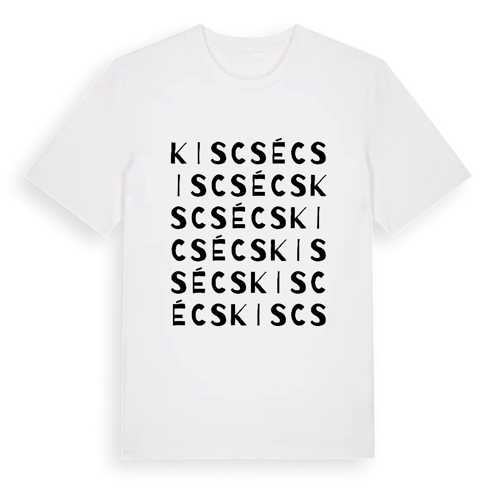 Kiscsécs ordlek t-shirt – White, i miljö