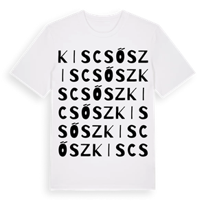 Kiscsősz ordlek t-shirt – ekologisk bomull t-shirt från Pinshirt