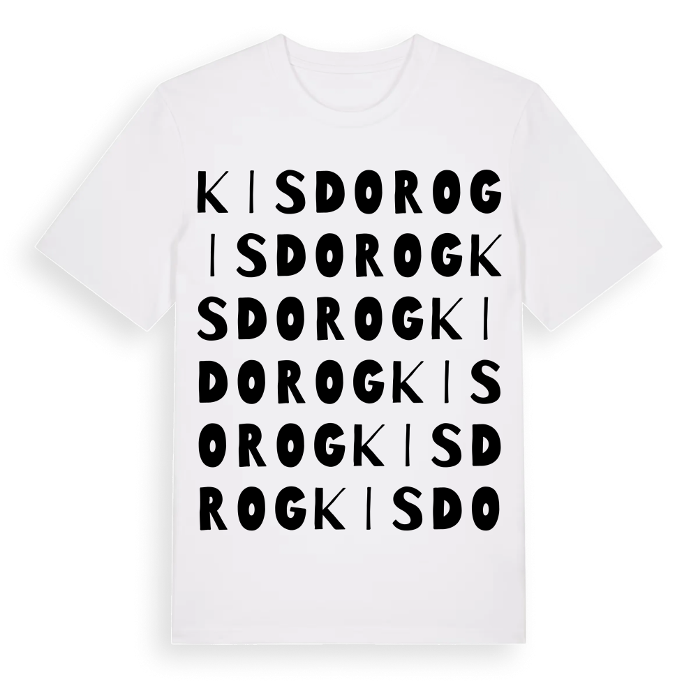 Kisdorog ordlek t-shirt – White, i miljö