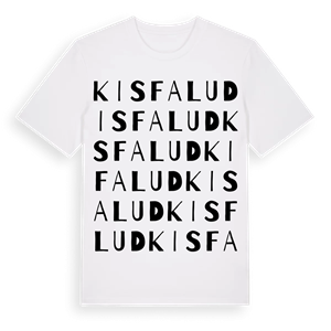 Kisfalud ordlek t-shirt – ekologisk bomull t-shirt från Pinshirt