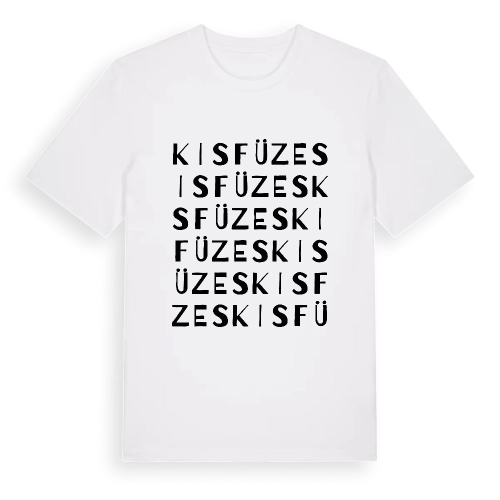 Kisfüzes ordlek t-shirt – White, i miljö