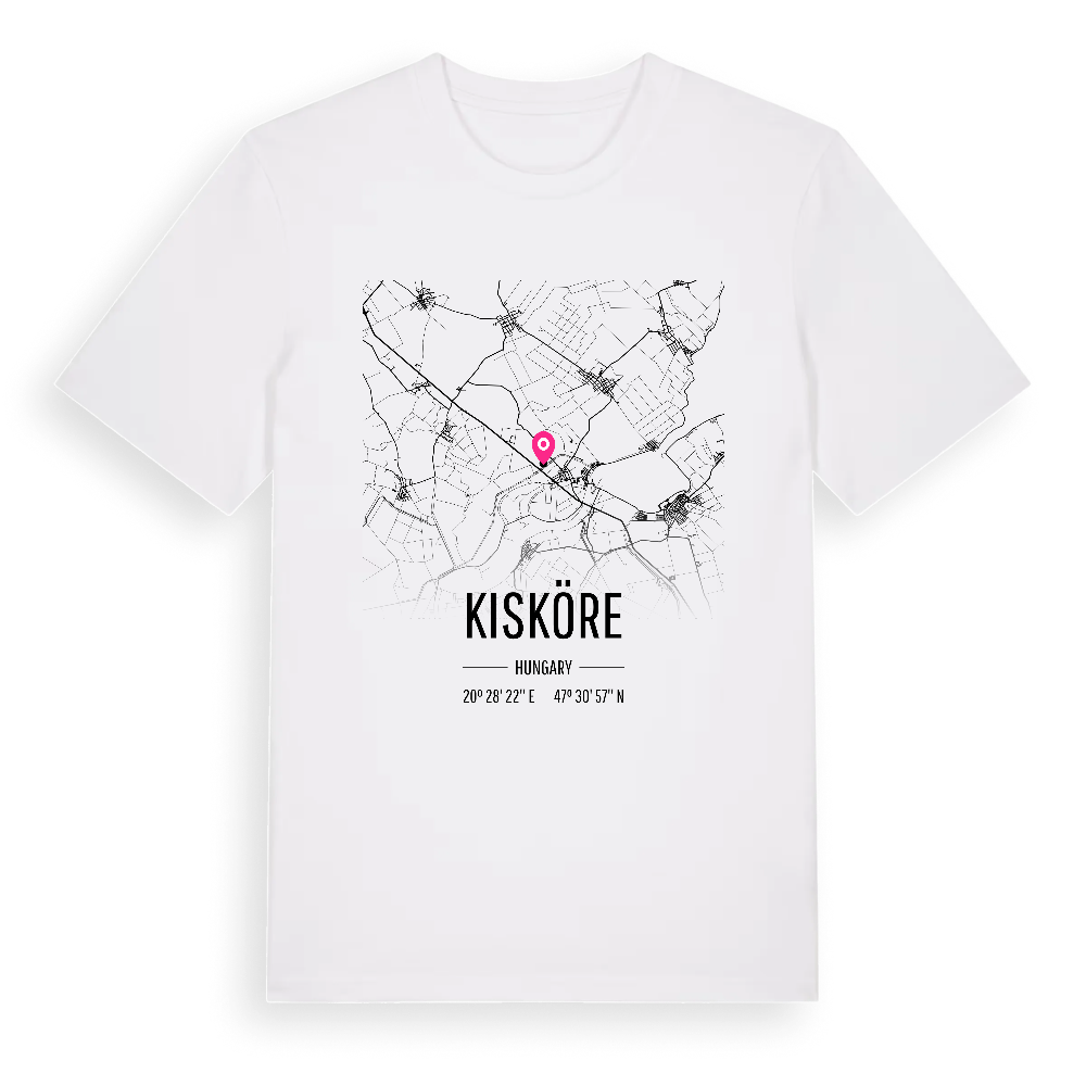 Kisköre karta t-shirt – White, i miljö