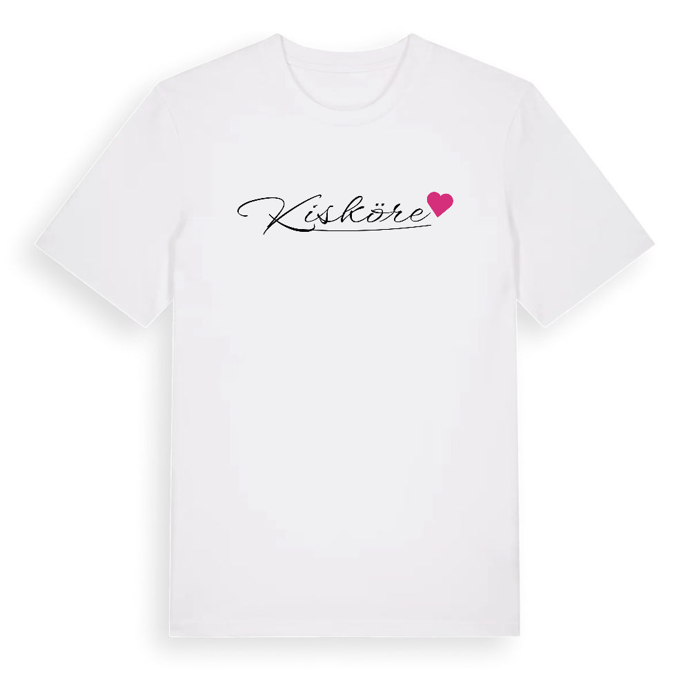 Kisköre hjärta t-shirt – White, i miljö