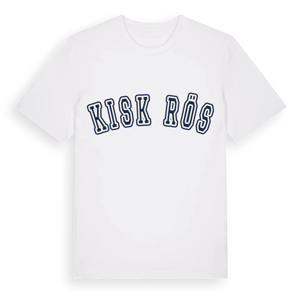 Kiskőrös college t-shirt – White, i miljö