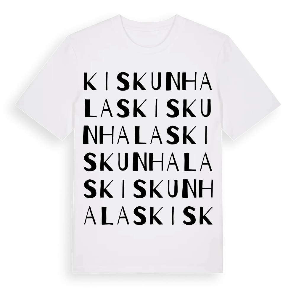Kiskunhalas ordlek t-shirt – White, i miljö