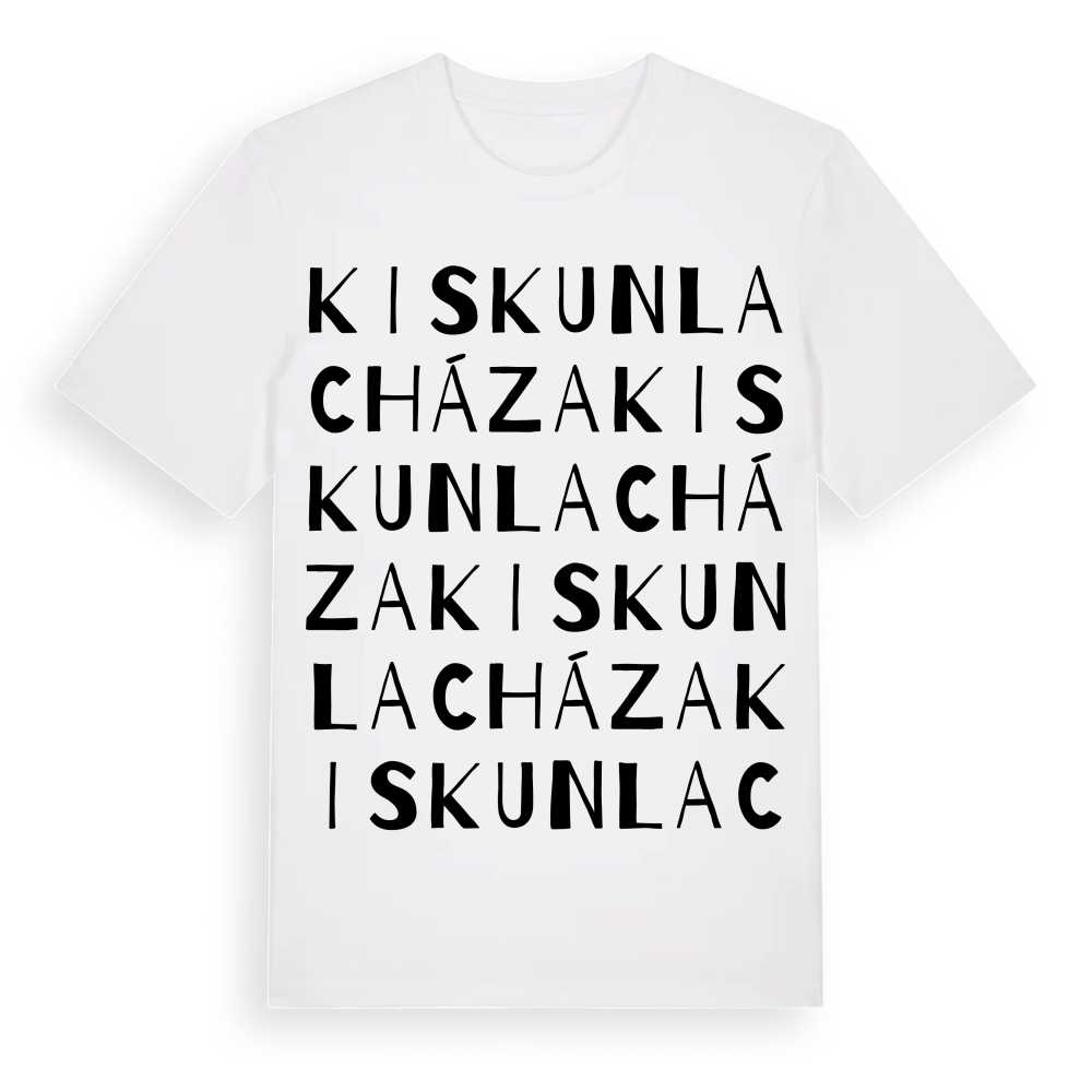 Kiskunlacháza ordlek t-shirt – White, i miljö