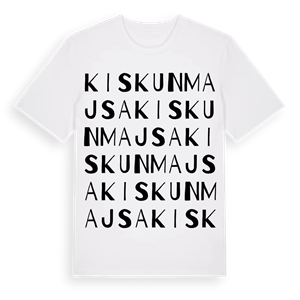 Kiskunmajsa ordlek t-shirt – ekologisk bomull t-shirt från Pinshirt
