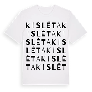 Kisléta ordlek t-shirt – ekologisk bomull t-shirt från Pinshirt