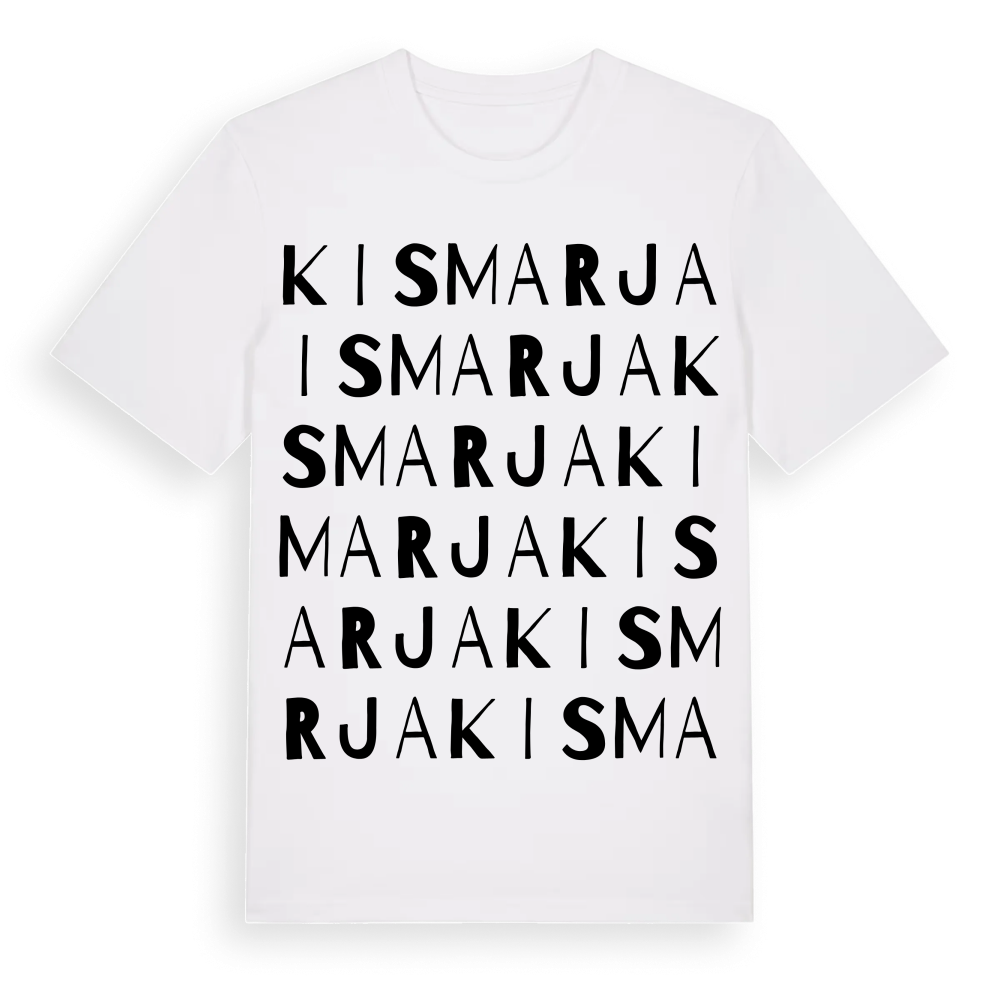 Kismarja ordlek t-shirt – White, i miljö