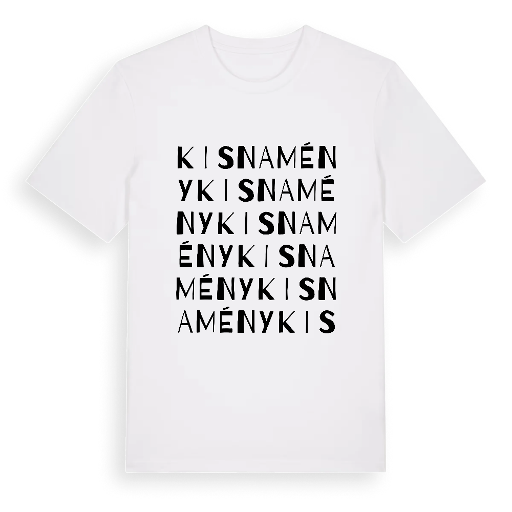 Kisnamény ordlek t-shirt – White, i miljö