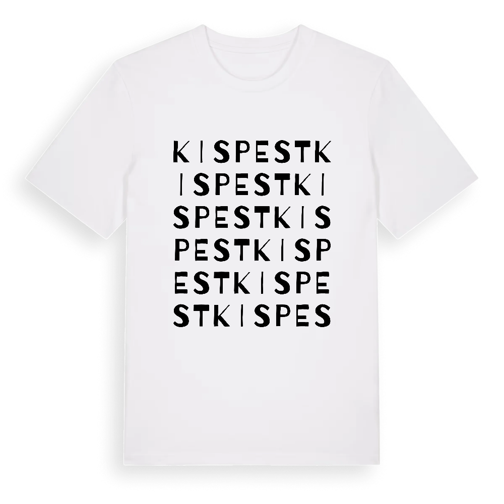 Kispest ordlek t-shirt – White, i miljö